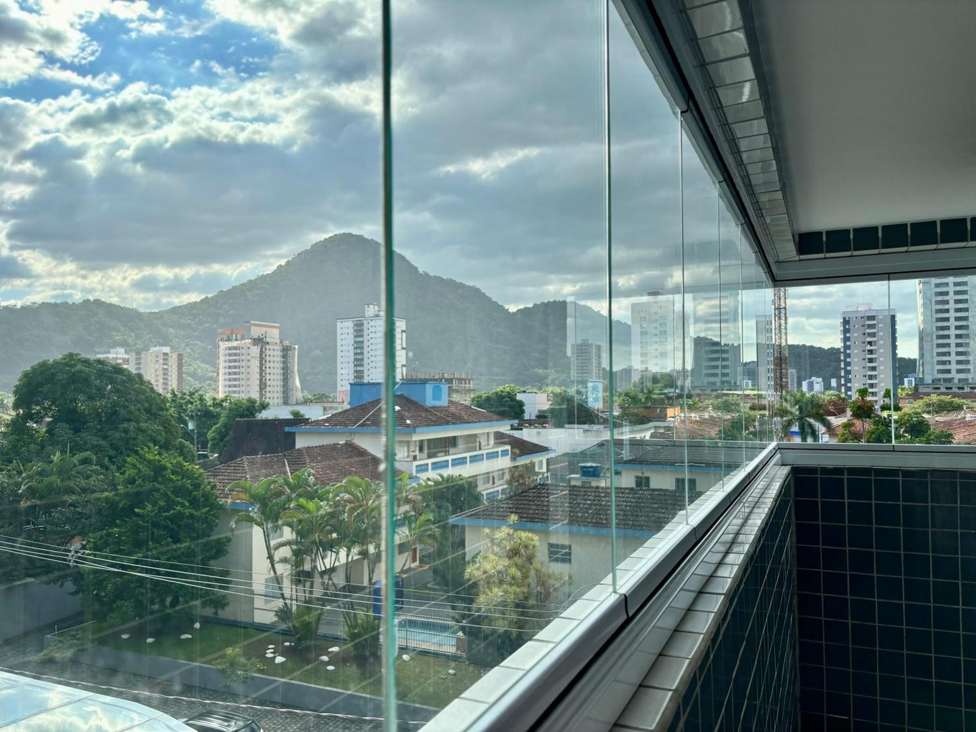 Novo Apto Canto Do Forte, Rua Praia Vista Montanha, Com Wi Fi, Homebeach10, 01 Vaga De Garagem, Melhores Restaurantes Ao Lado プライア・グランデ エクステリア 写真